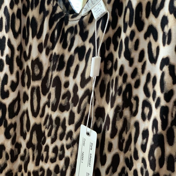 Black brown and cream leopard dress over the knee - Picture 5 of 10